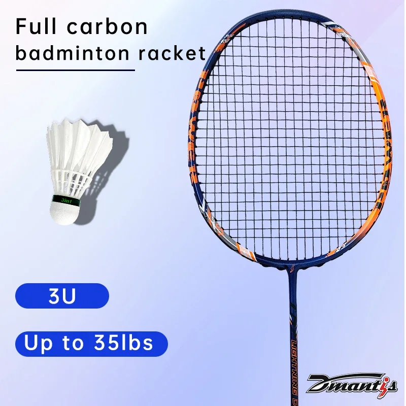 

T30 Amateur Training Badminton Racket Soft Hardness Full Carbon Graphite Fiber Quality Sport Rackets PU Wholesale Factory Supply