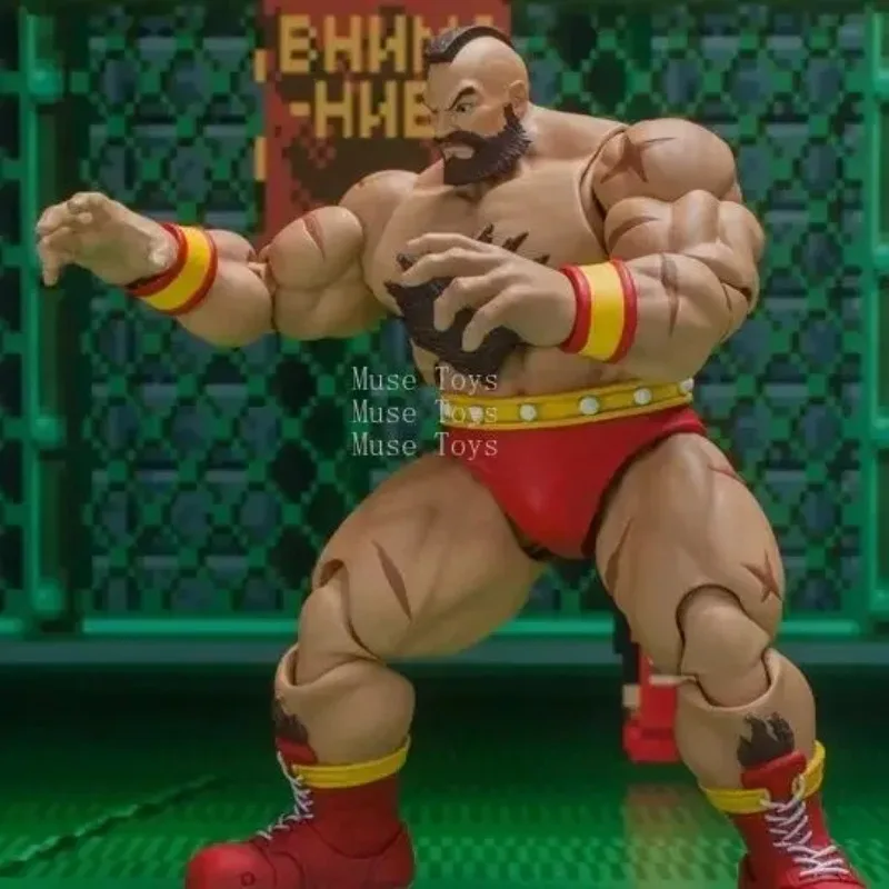 

21cm Ko Storm Toys Street Fighter Anime Figure Zangief Action Figures Customized Model Doll Collection Desk Decor Toy Gifts