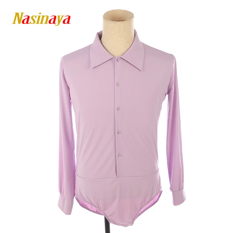 Boys Men Figure Skating Performance Clothing Customized Competition Ice Skating Leotard Kids Gymnastics Dance White Solid