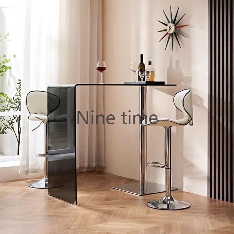 Narrow Table Long Home Bar Balcony Designer Vintage Executive Restaurant Liquor Coffee Tables Work Luxury Dining Room Furniture