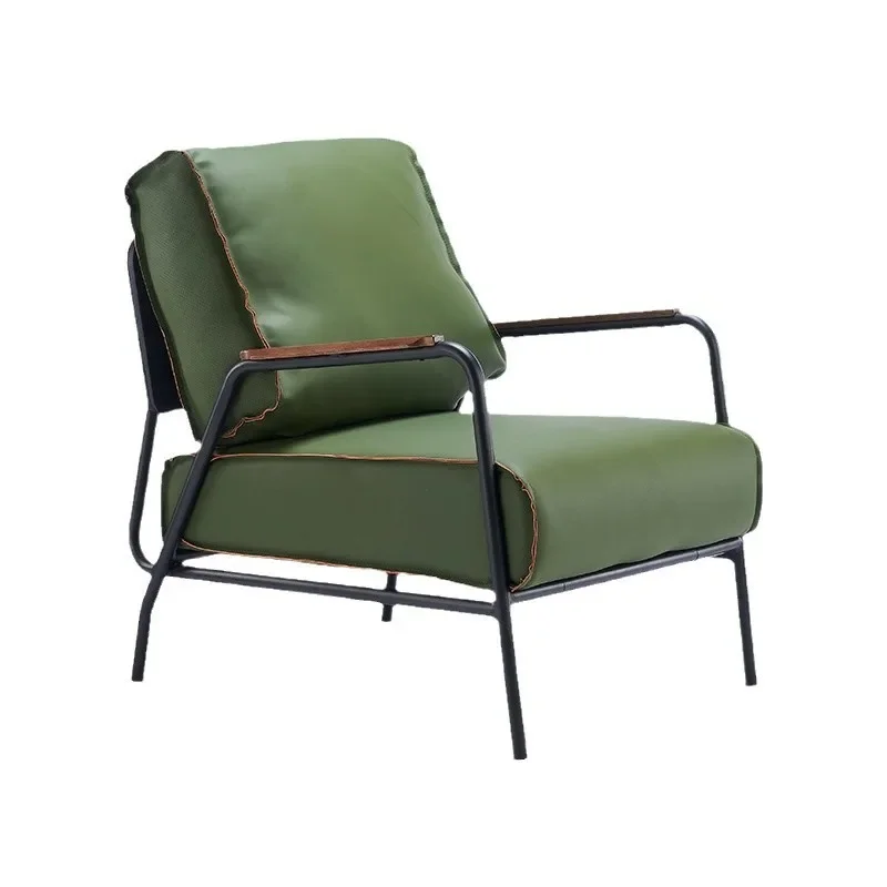 

Napapi Nordic casual single sofa, comfortable cowhide sofa in the living room, reception chair in the rest