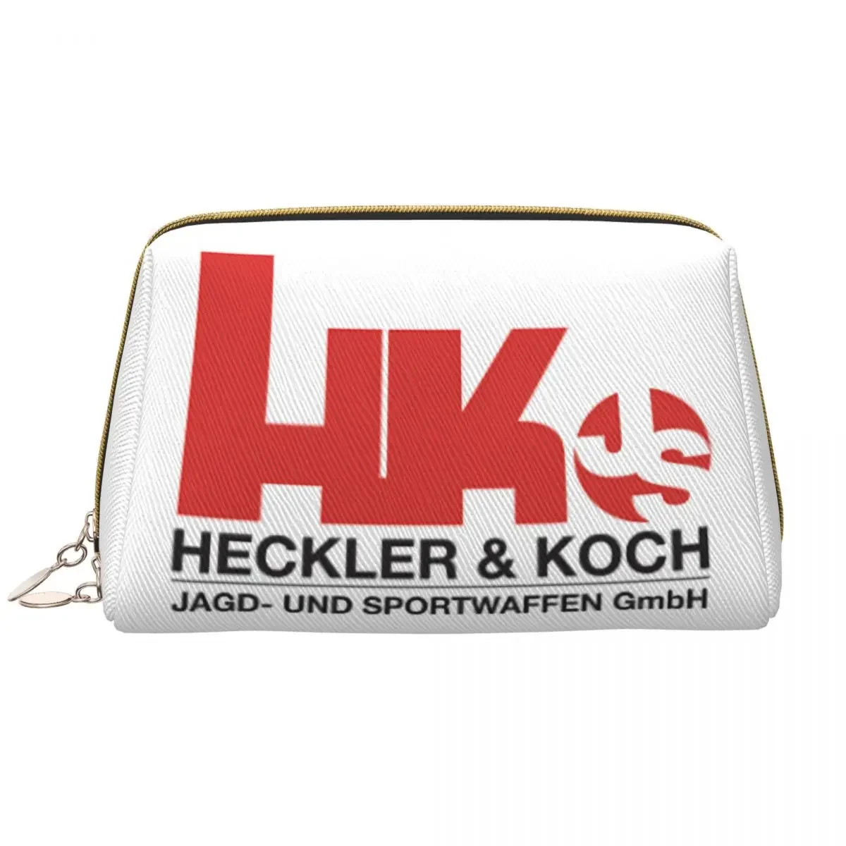 Cute HK Heckler Firearms Koch Gun Travel Toiletry Bag for Women Makeup Cosmetic Bag Beauty Storage Dopp Kit