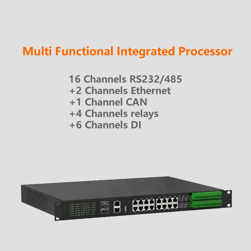 

Устройство управления связью MQTT Gateway DLT645 to Modbus 16 последовательный порт 485/232 к модулю управления сбора данных Ethernet