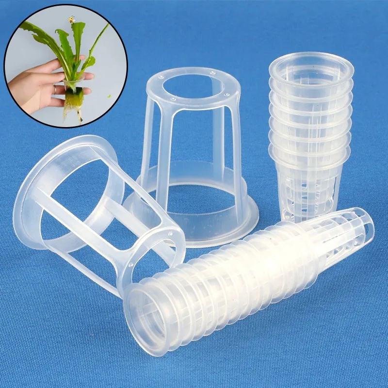 100Pcs/Lot Hydroponic Basket Garden Vegetable Soilless Grow Net Pot Greenhouse Plant Clone Grow Pots Net Nursery Cup