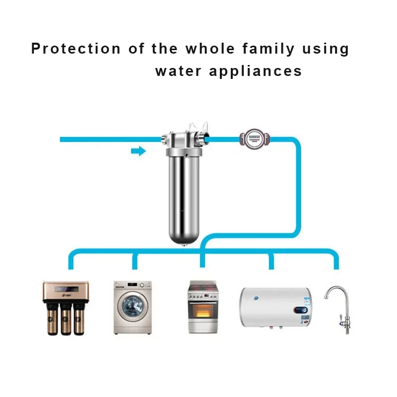 New 304 Stainless Steel Tap Water Central Water Purifier Whole House Front Filter Household Water Purifier