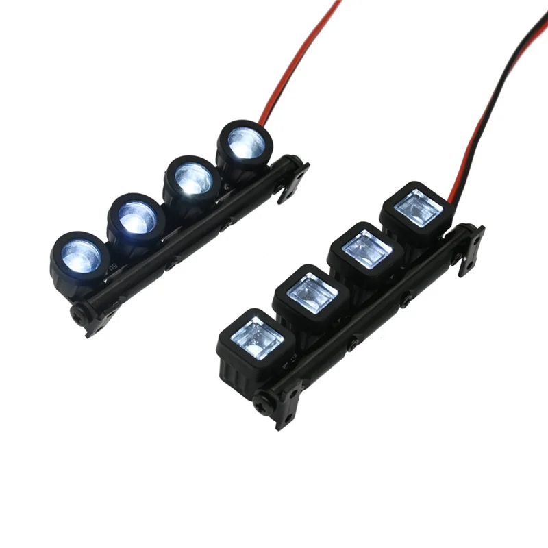 LED Light Bar Roof Lamp Lights for Axial SCX24 FMS FCX24 Xiaomi Jimny WPL D12 Mini 1/18 1/24 RC Crawler Car,2