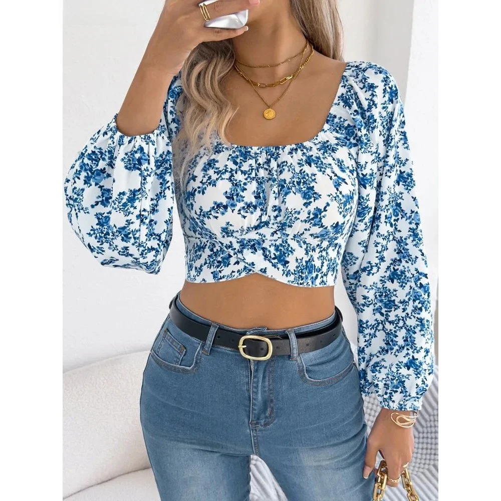 

VigoCasey Spring Square Ne Bal Tirt Casual Women's Faionable Top Spring Autumn Seasonal Release