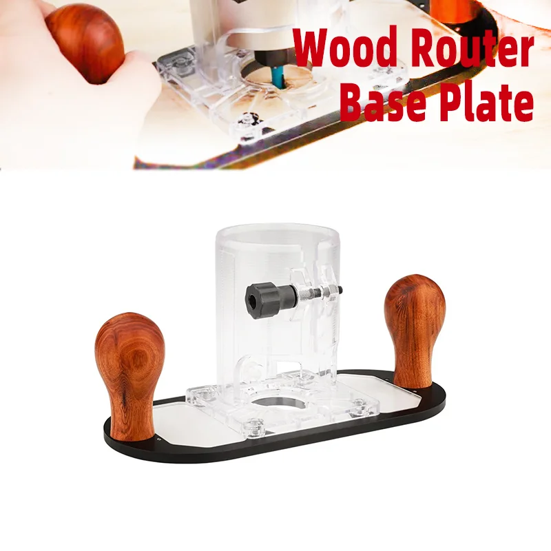 Slotting Wood Trimming Machine Base Plate Woodworking Router Bottom Base for Makita Bosch Milling Trimmer Carpentry Accessories