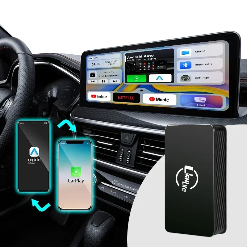 CP-301 Car Carplay Spotify Premium Android Auto Wireless Carplay Adapte Usb Dongle Ai Box Adapter Car Carplay Spotify Premium