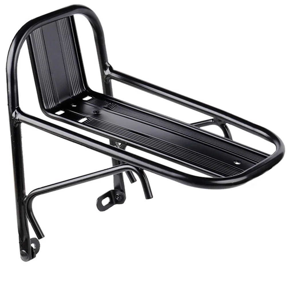 

Bike Front Cargo Rack High Strength Metal Folding Bike Front Storage Bracket Compact Lightweight Cycling Basket