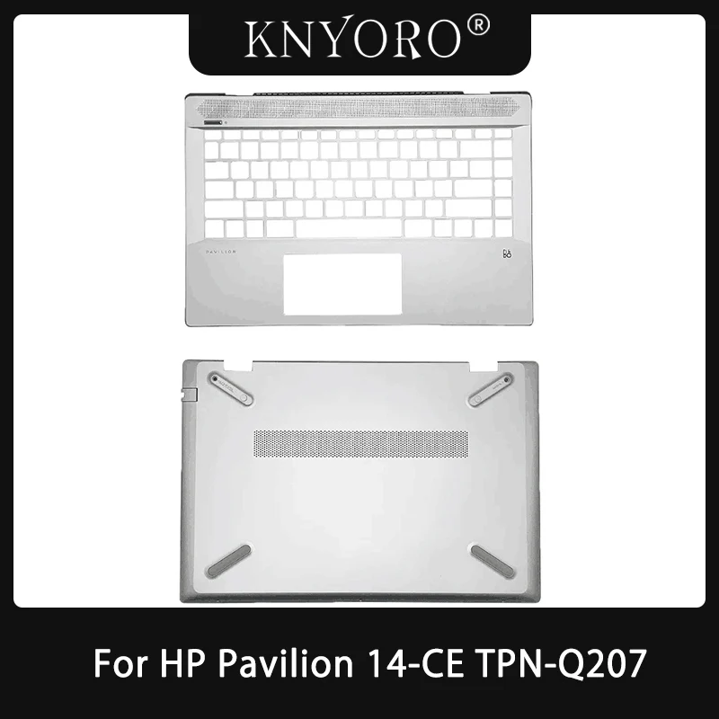 

Original New For HP Pavilion 14-CE TPN-Q207 Laptop Palmrest Case Lower Bottom Base Case Upper Housing Top Cover Silvery