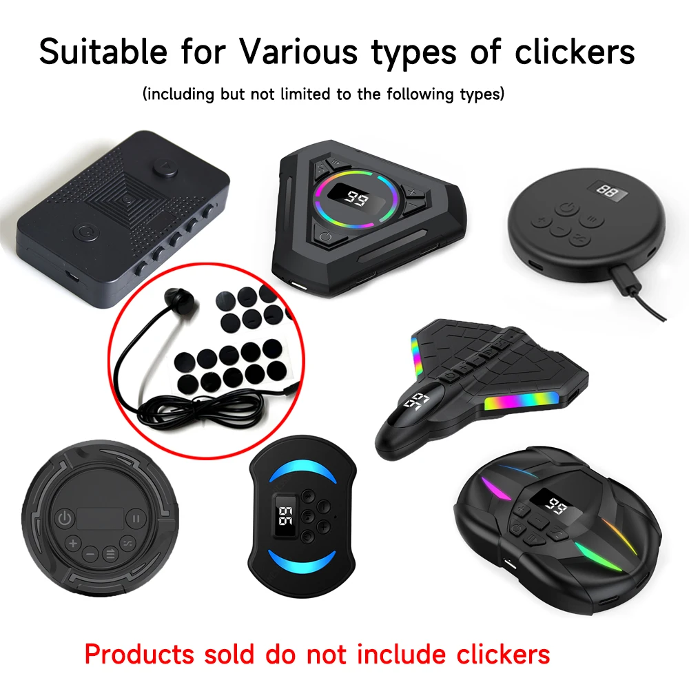 Auto Clicker Round No trace Adhesive Nano glue Double sided adhesive stickers Mobile Phone Screen Automatic Clicker Accessories