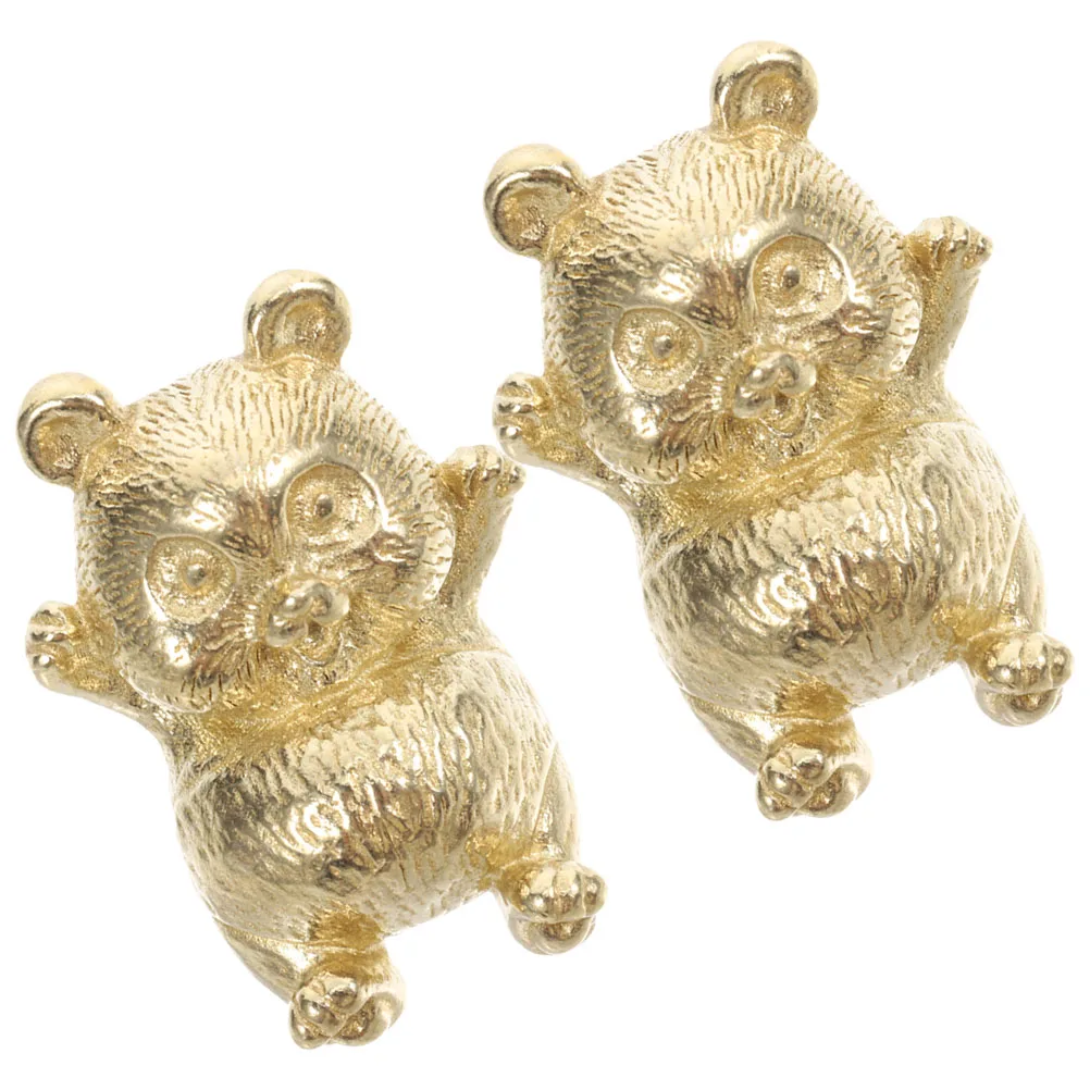 

2PCS Vintage Cabinet Knobs Door Pulls Brass Hardware Unique Decorative Drawer H for Bedroom Living Room
