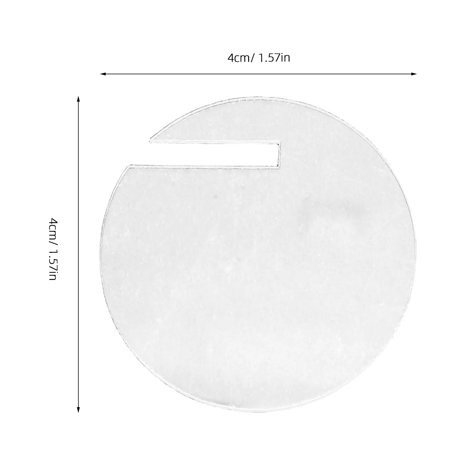 60pcs Acrylic Drink ID Tags – Round Blank Wine Glass Rim Markers for Birthday Wedding Party