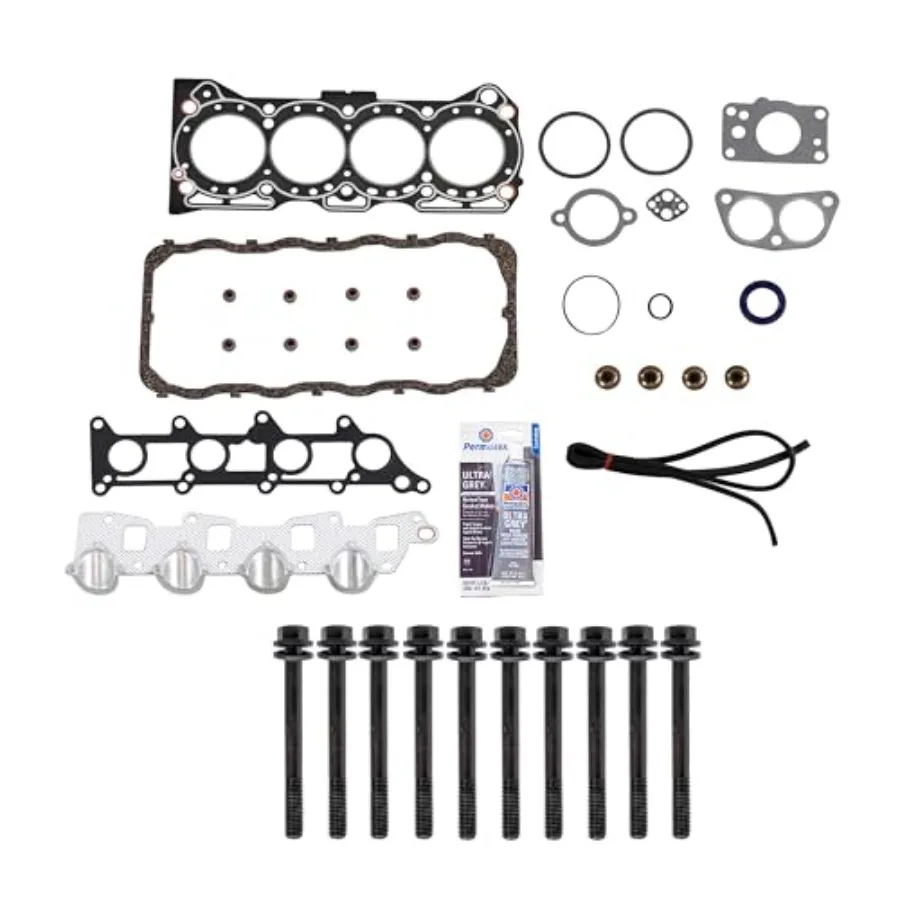 

CPWK449 Head Gasket Set Bolt Kit for 8995 Geo Tracker Suzuki Sidekick 1.6L SOHC 8v G16KC Engine Repair Kit with HighPerformance