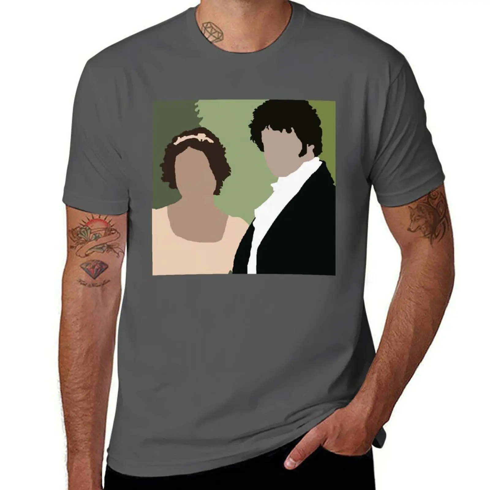 

Lizzy and Darcy T-Shirt Comfortable Basic Crew Neck Tee