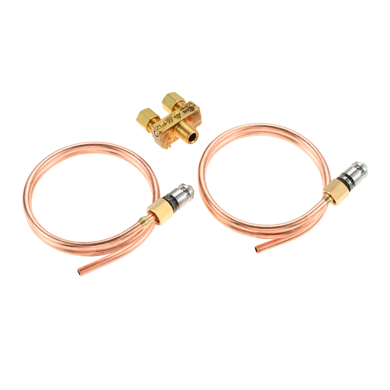 1 مجموعة صمام مزدوج قابل للتعديل 1/8 "NPT مدخل 3/16" OD أنبوب تجريبي مع مجموعة طرف متوافق مع جزء المدى الأمريكي A29236