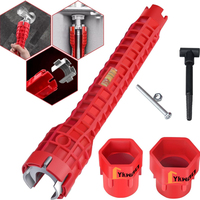 14 in 1 Multifunction Faucet Sink Installer Wrench Plumbing Tool Water Pipe Spanner For Kitchen Bathroom Water Pipe Repair
