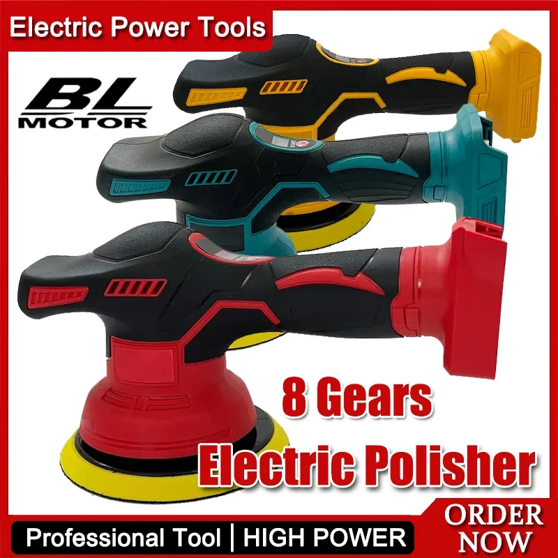 

Подходит для беспроводного полировки Milwaukee, 8-скоростной цифровой дисплей, электрический полировщик, автомобильная полировальная машина для вощения для Makita, Dewalt