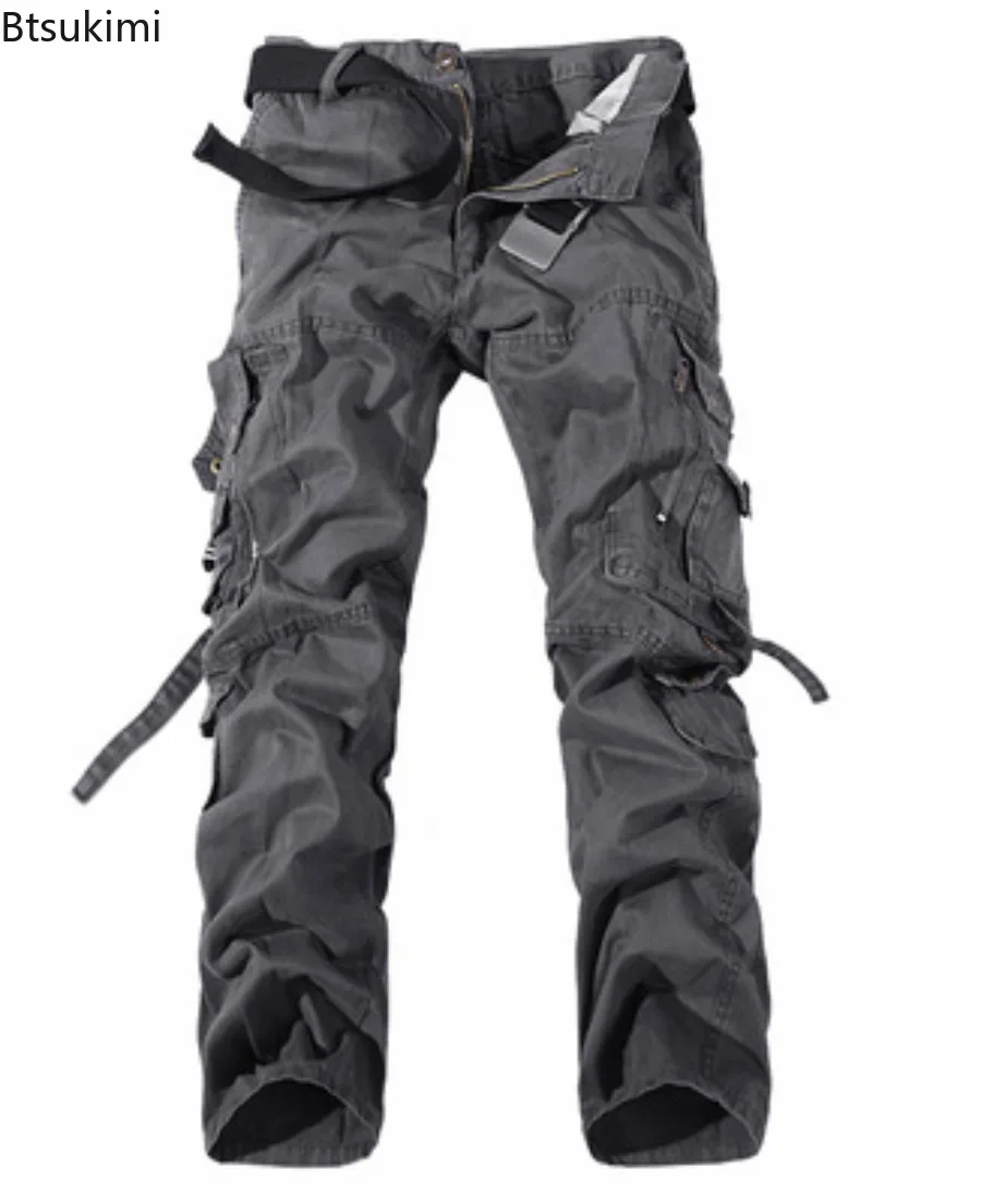 Spring New Men's Cargo Pants Casual Multiple Pockets Overalls Pants Male Outdoor High Quality Cotton Baggy Trousers Oversized 42 view 4
