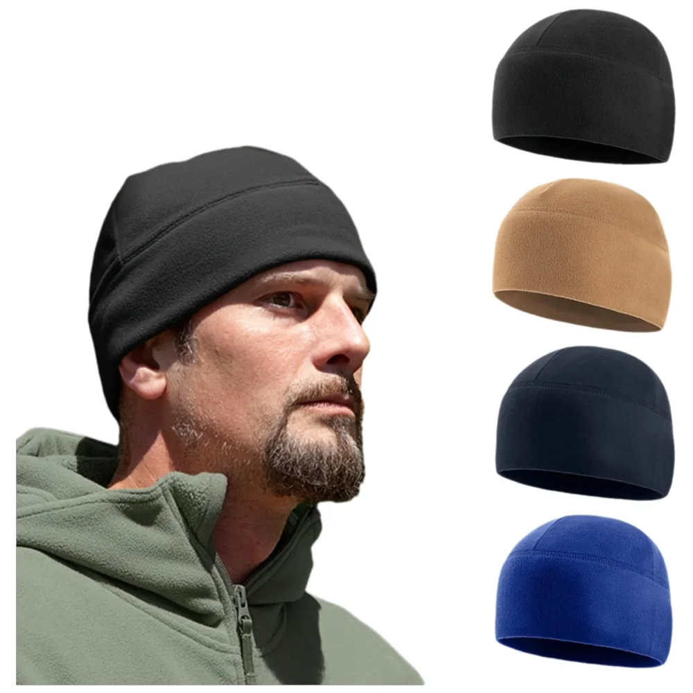 AliExpress WRELS Warm Winter Skull Cap Windproof Polar Fleece Outdoor Sports Skiing Cycling Cap Unisex Cold-proof Breathable Running Beanie Cap