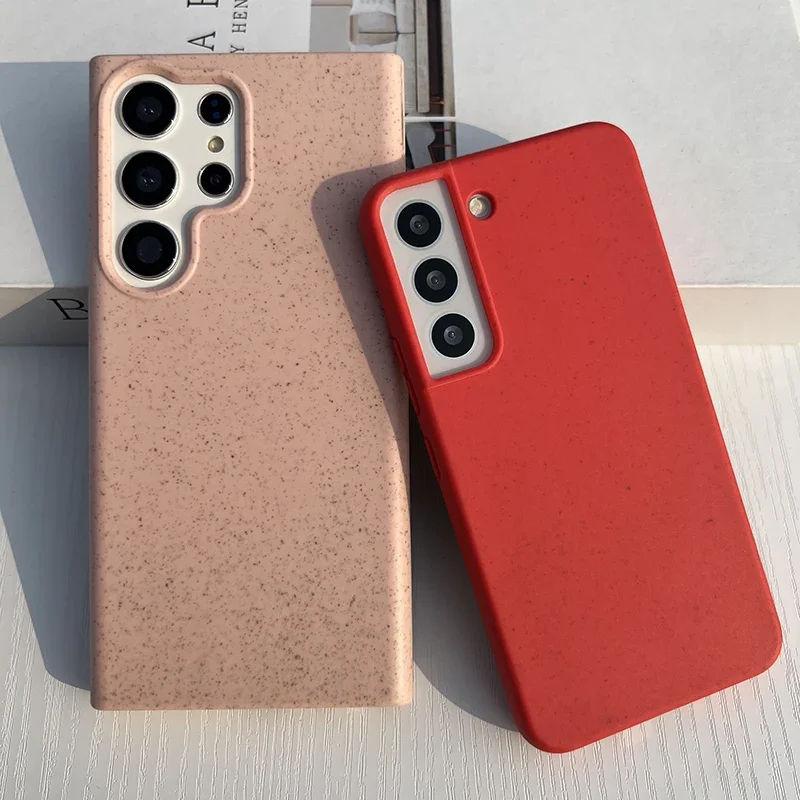 

Wheat Straw Red Matte Soft Case For Samsung S21 S21 Plus S21 Ultra S22 S22Ultra S22Plus S23 S23plus S23 Ultra S24 S24Ultra A13