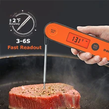 INKBIRD Digital Instant Read Meat Thermometer Indoor Outdoor Waterproof Rechargeable Grill Thermometer with Backlight Function