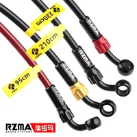 Manguera de freno de motocicleta PTFE/teflón forrada con accesorios banjo giratorios de aleación de aluminio