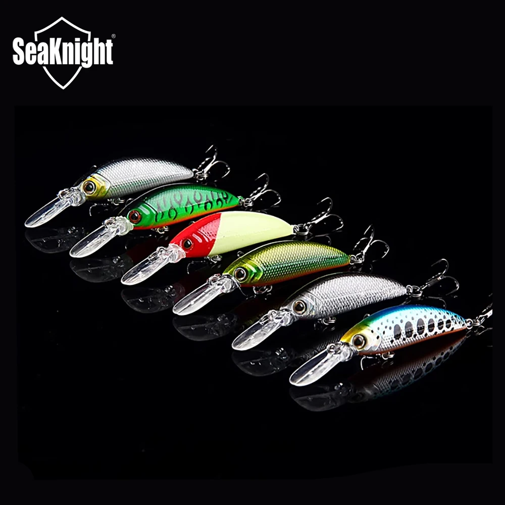 

2023 Seaknight New Minnow Lures 7cm 7g Hard Baits Wobblers Fishing Baits Depth 0M-3.5M Fishing Tackles Floating Bass Carp Lures