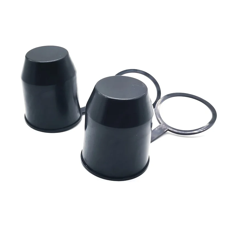 2pcs Universal 50mm Tow Bar Ball Cover Cap Ball Hood Trailer Hitch Protect Towball Trailer Ball Cover Car Parts Accessories