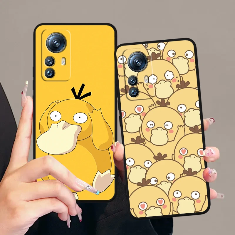 P-Pokemon Can Reach Ducks Cool For Xiaomi Mi Poco F5 F4 F3 X6 X5 X4 X3 M6 M5 M5S M4 M3 C65 Pro GT NFC 5G Black TPU Phone Case