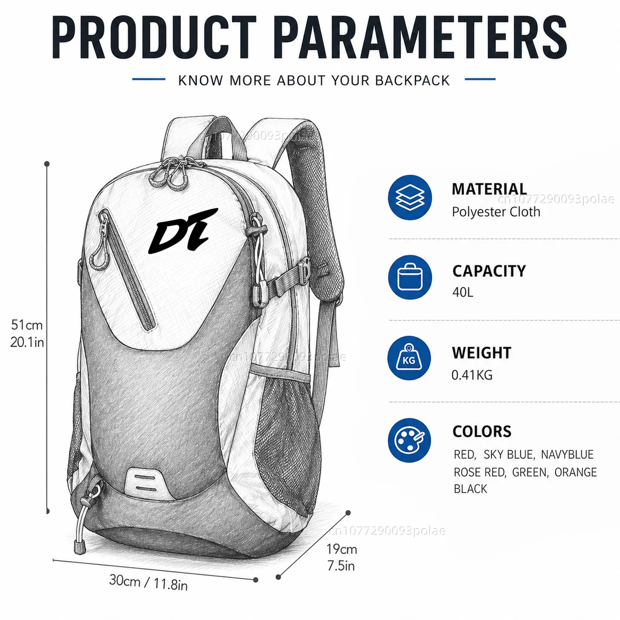 For YAMAHA DT230 DT250 DT175 DT200 DT125 DT125R Large Capacity WaterproRacing travel Men waterproof Backpack Bag Motorcycle Gift - view 2