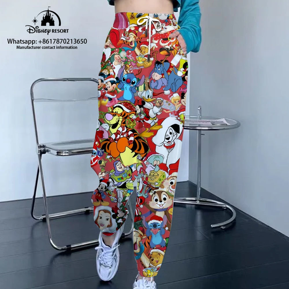 Spring and Autumn Hot Selling Mickey Minnie Kawaii Women\'s Fashion Casual Jogging Sweatpants Street Style Drawstring Pants y2k