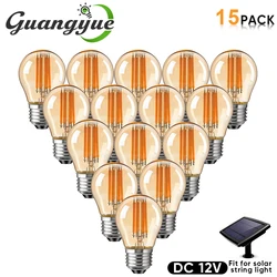 DC 12V Low Voltage G45 Globe LED Light Bulb RV Camper 2W 160LM Edison Incandescent Bulb Solar String Light Replacement Bulbs