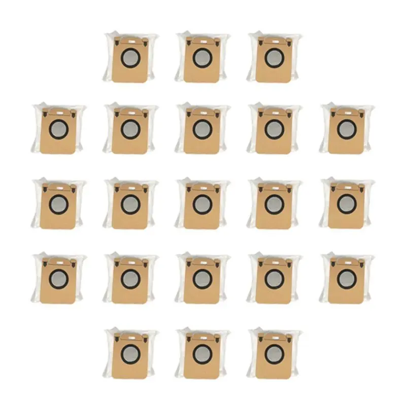 ABLK 21Pcs Dust Bags For Xiaomi Dreame Bot D10 Plus RLS3D Vacuum Cleaner Replacement Spare Parts