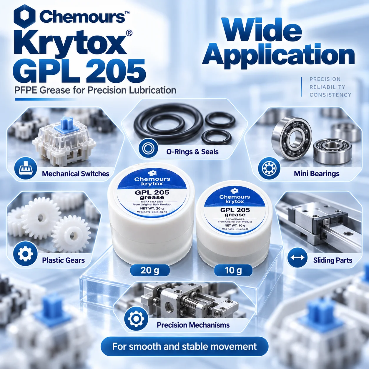 Смазка Krytox GPL105 и консист – обзор и цена Lora Rfm95