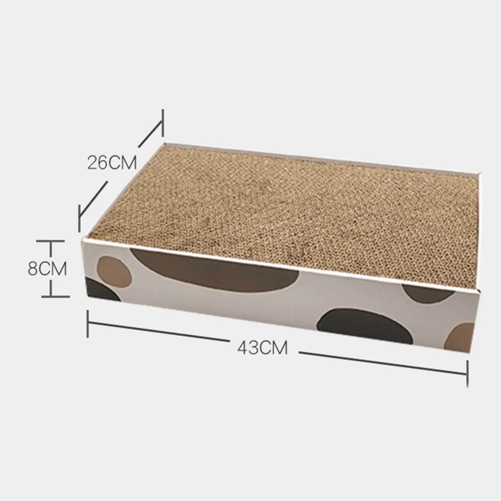 

Pet Cat Scratcher Scratching Pads with Box Corrugated Paper Supplies Replace Board Interactive Play Toy Mat Scratch Boards