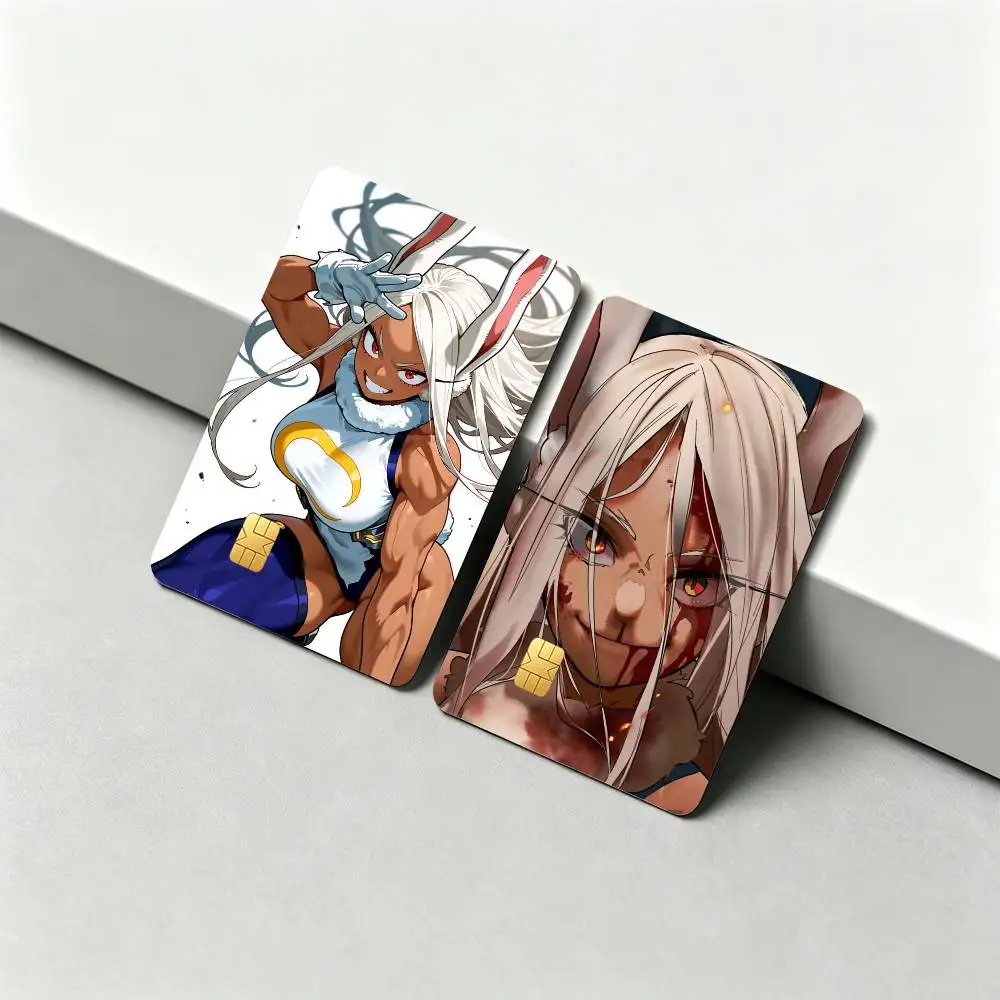 M-Mirko My Hero Academia 1Set 4Pcs Card Skin Stickers, Waterproof Decorative Film for Credit Debit Bank Bus IC Cards view 2
