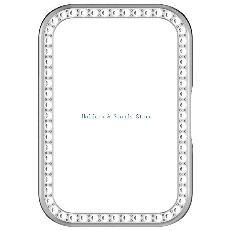Y4UE Watch Cover Case for Fit 3 Half Coverage Housing Watch Diamond Bezel Case Scratchproof Frame Shell