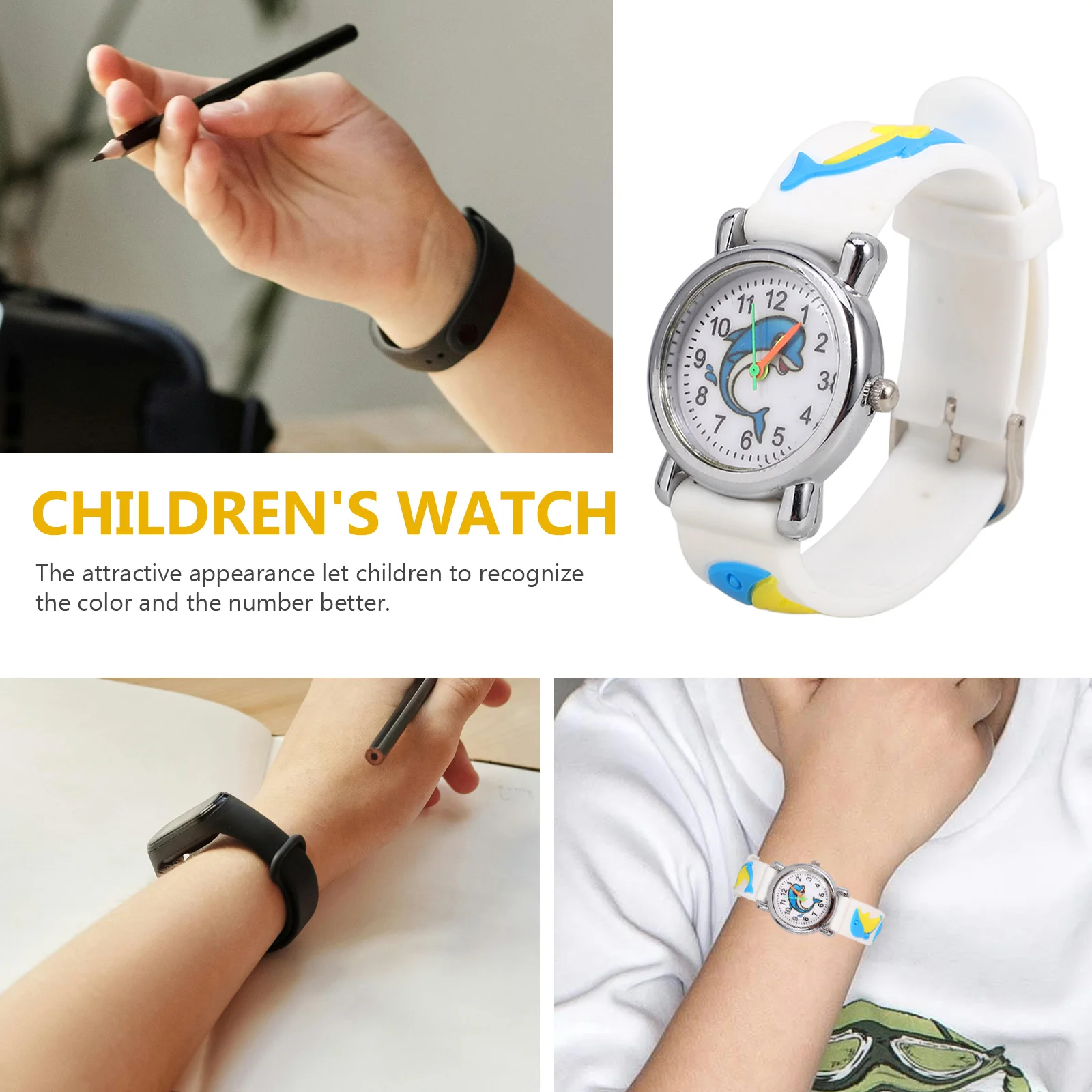 ساعة رقمية أنماط دولفين جميلة مقياس قرص واضح خطأ ساعة صغيرة وقت خدمة طويل جودة ممتازة