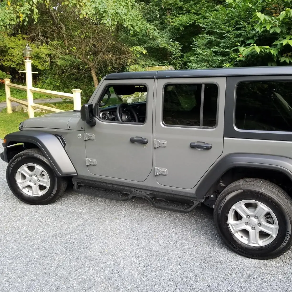 Roof Access Running Boards for 2018-2026 Jeep Wrangler JL JLU 4 Door