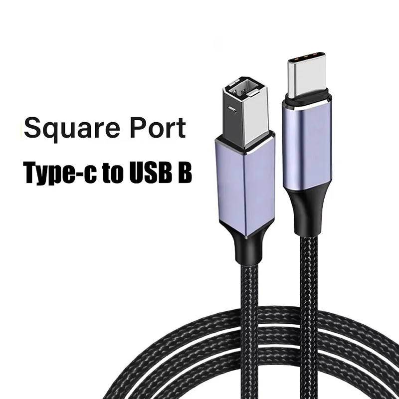 Cable de impresora USB A a USB B 2.0 de 1m/2m/3m, cable USB tipo C a USB B para PC, cable de impresora Canon, Epson, HP, cable de impresora USB para escáner.