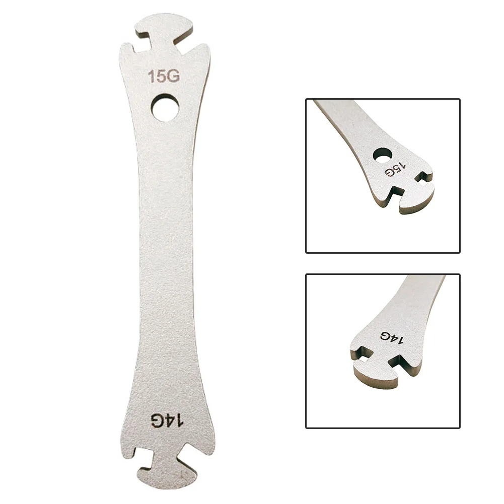 

Handy Bicycle Wheel Spoke Wrench Made of Stainless Steel Suitable for 14/15g Spokes Easy and Effective Repair Tool