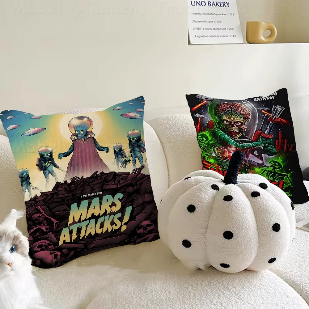 Mars AttacksPersonalized Pillow Cover Kids Bedroom Wild Party Decor Pillowcase Kid Birthday Shower Gift