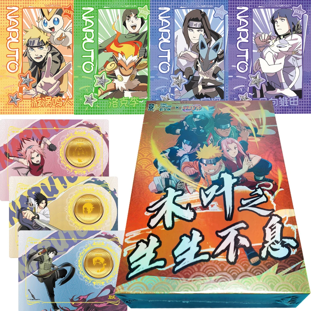 

Hot-blooded Anime Naruto Collection Cards Uchiha Sasuke Hyūga Neji Classic IP Cartoon Cute Co Branded Cards Kids Favorite Gifts