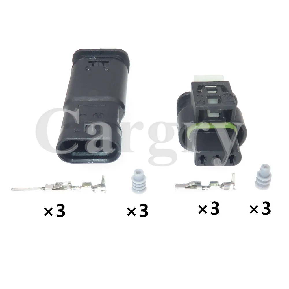 1 Set 3P 805-121-521 7615490-03 Auto Waterproof Car Reversing Radar Socket AC Assembly A0225452426 For VW Audi
