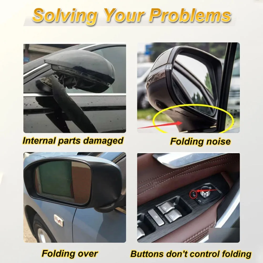 Electric Door Side Wing Rearview Power Mirror Folding Motor Actuator For Peugeot 208 E-208 2008 3008 P84 MK2 5008 MK2 Boxer