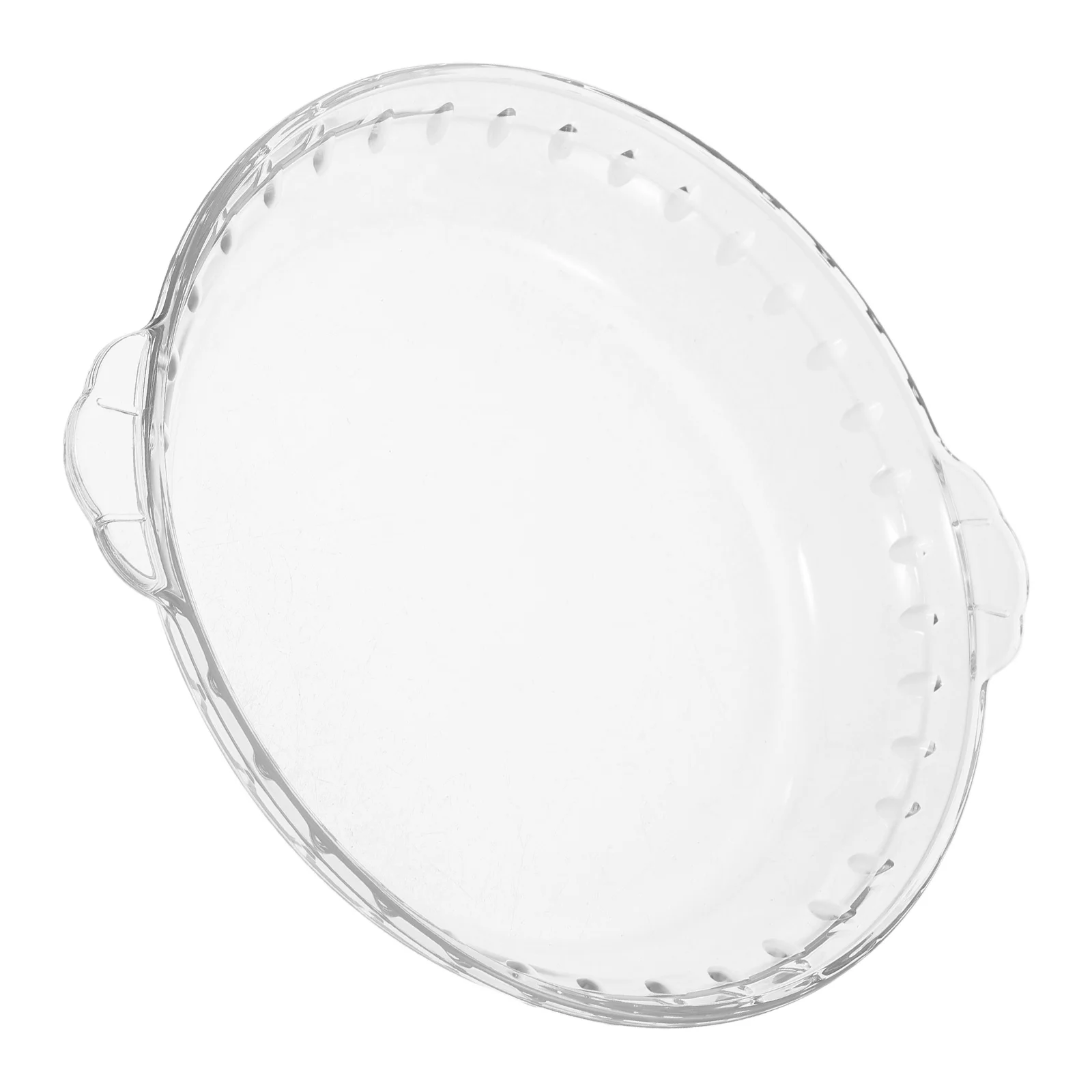 

1pc Glass Pie Plates 7 Inches Clear Microwave Oven Safe Baking Dish For Snacks Salads Desserts Heat Resistant Steamer