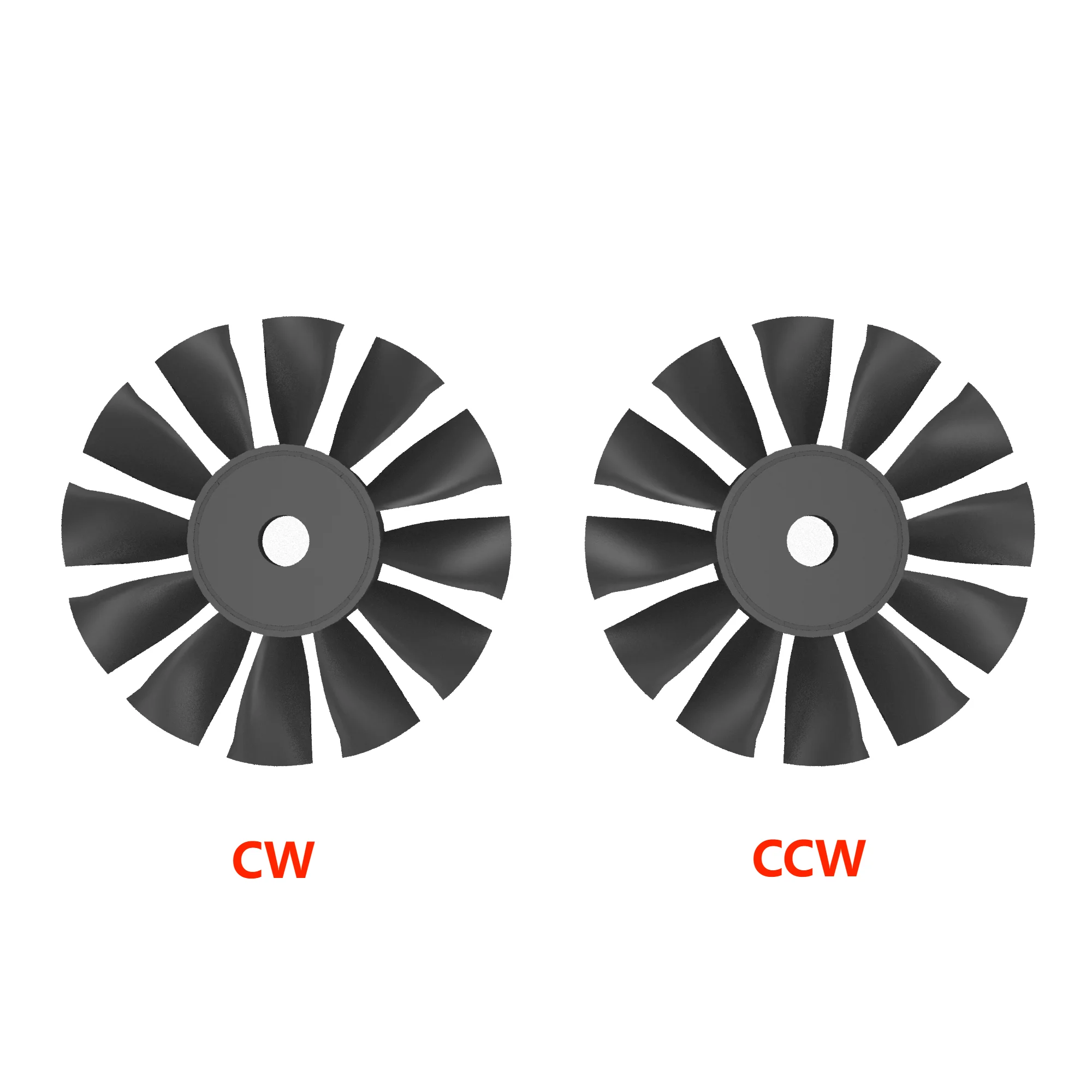 

QF3027 70mm EDF Ducted Fan with 12 Blades CW CCW