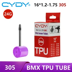 24G CYDY TPU Bike Inner Tube Camera 16 ”305 16x1.2 1.25 1.35 1.4 1.5 1.6 1.75 Inch Valve 45mm BMX Bicycle Tire Pneu Cycling Tyre